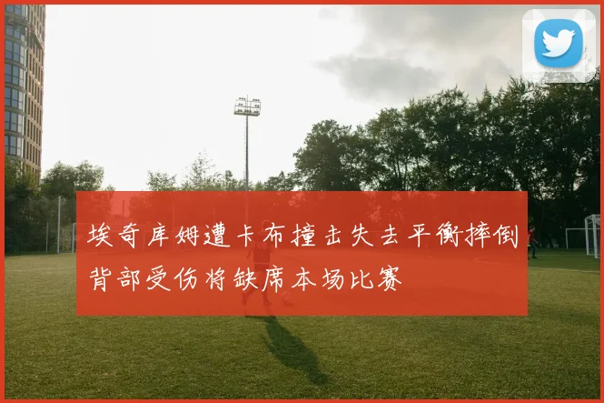 埃奇库姆遭卡布撞击失去平衡摔倒背部受伤将缺席本场比赛