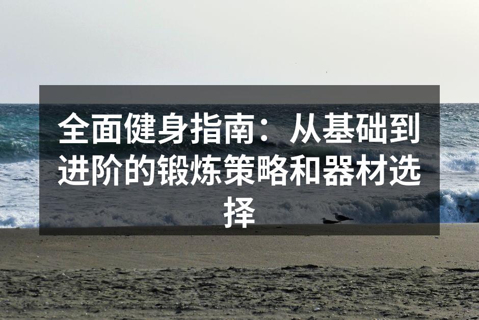 多样化的健身器材选择